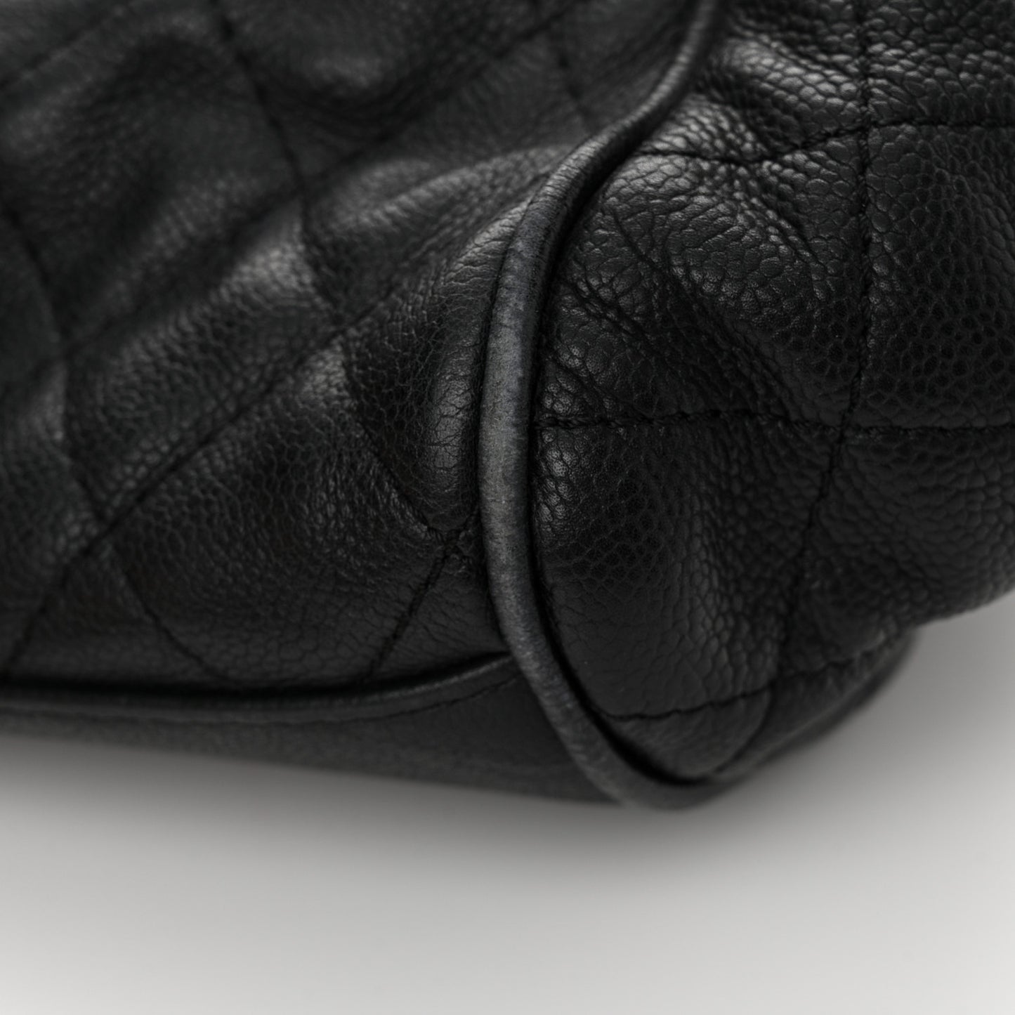 Caviar Quilted Timeless Accordion Flap Black