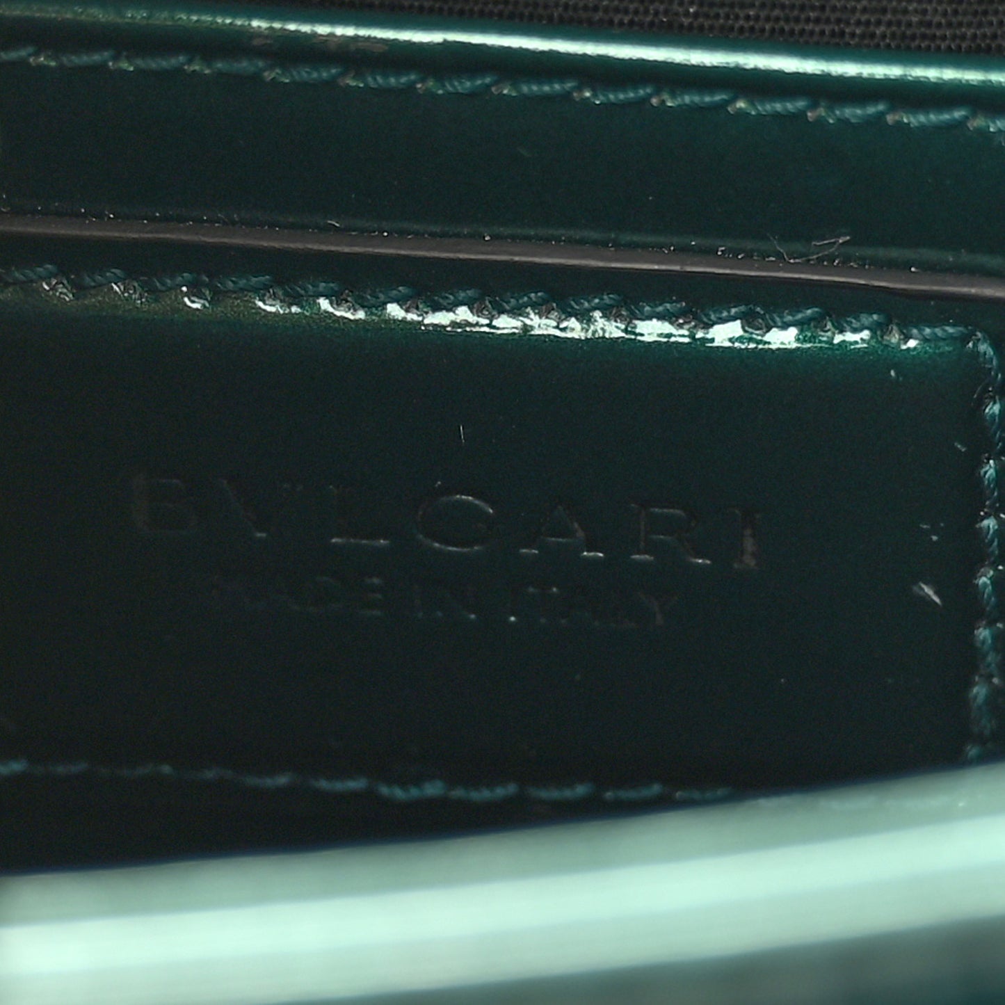 Patent Serpenti Forever Crossbody Emerald