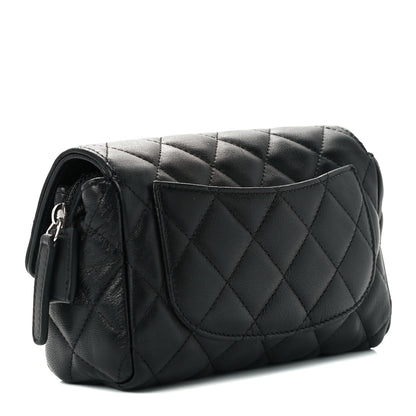 Chanel Lambskin Quilted Flap Cosmetic Case Black 3 of 12
