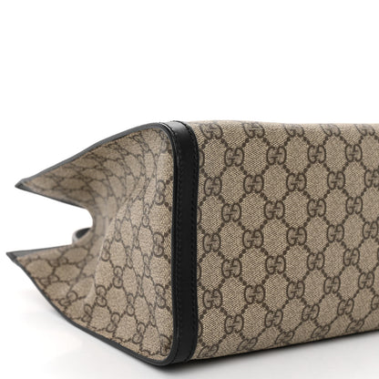 Gucci GG Supreme Monogram Medium Padlock Tote Black 9 of 10