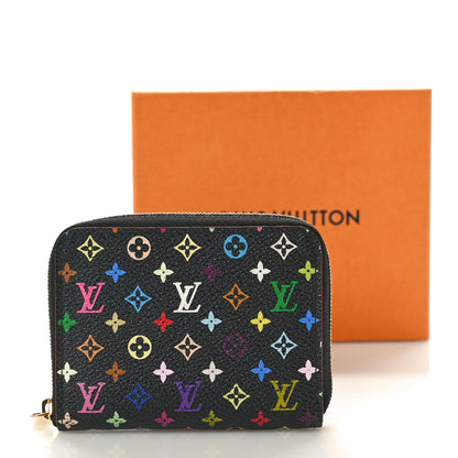 Louis Vuitton Monogram Multicolor Zippy Coin Purse Black Grenade 8 of 8