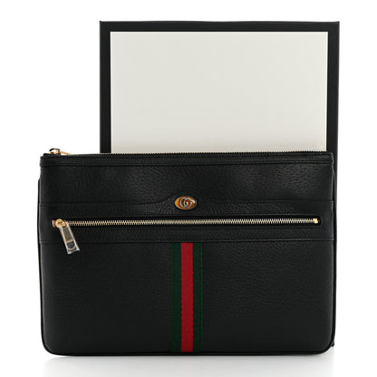 Gucci Calfskin Large Ophidia Pouch Clutch Black 8 of 8