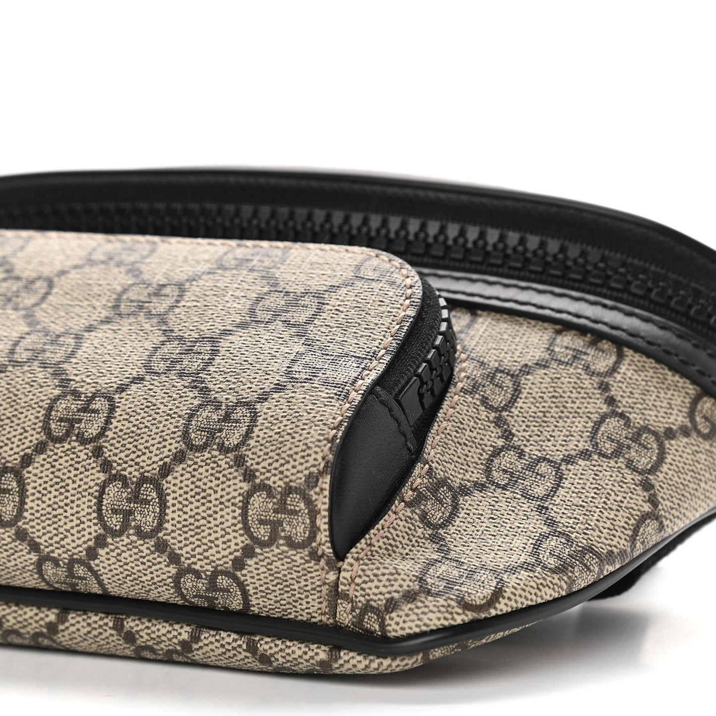 GG Supreme Monogram Belt Bag Black