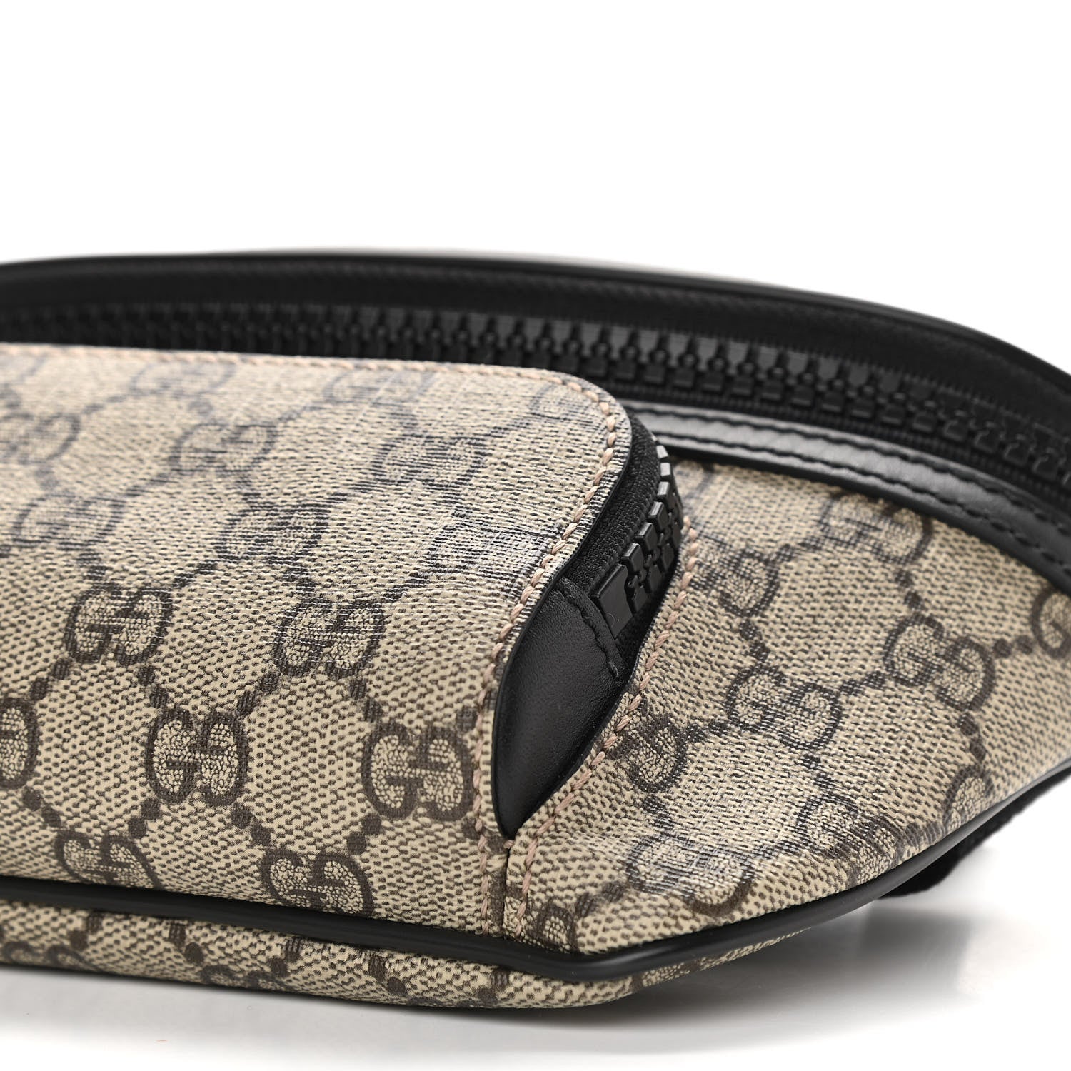 Gucci GG Supreme Monogram Belt Bag Black 10 of 11