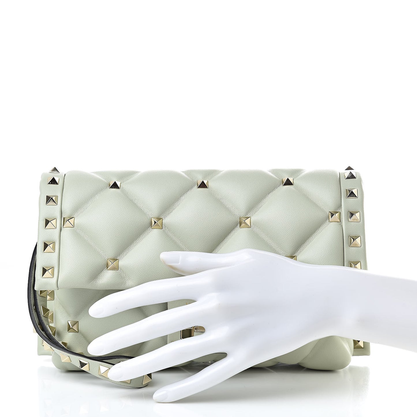 Nappa Candystud Wristlet Green Tea Sorbet