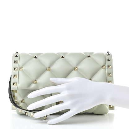 Valentino Garavani Nappa Candystud Wristlet Green Tea Sorbet 2 of 6