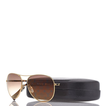Louis Vuitton Conspiration Pilote Sunglasses Z0164U Gold 8 of 8