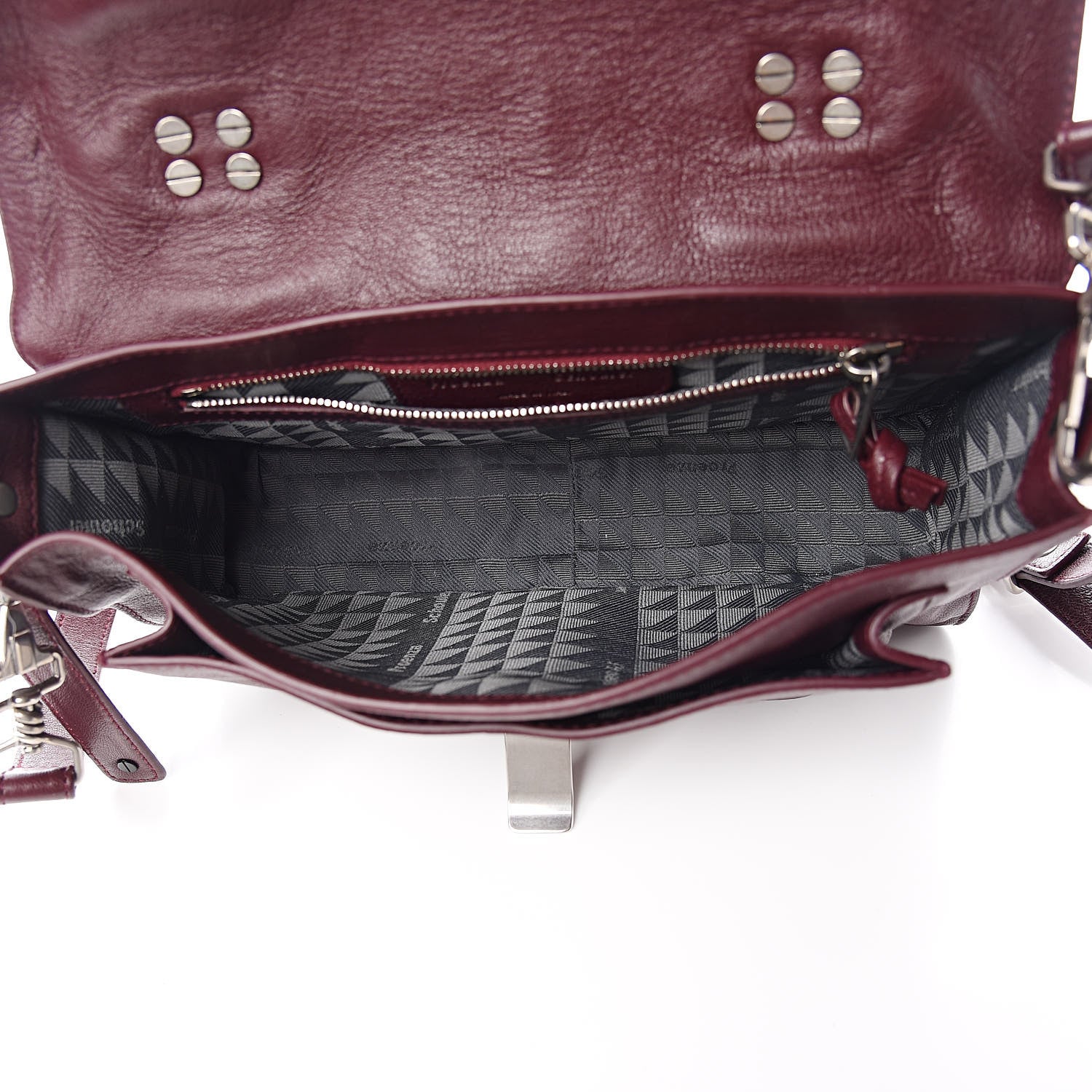 Proenza Schouler Lambskin Tiny PS1 Satchel Oxblood 5 of 10