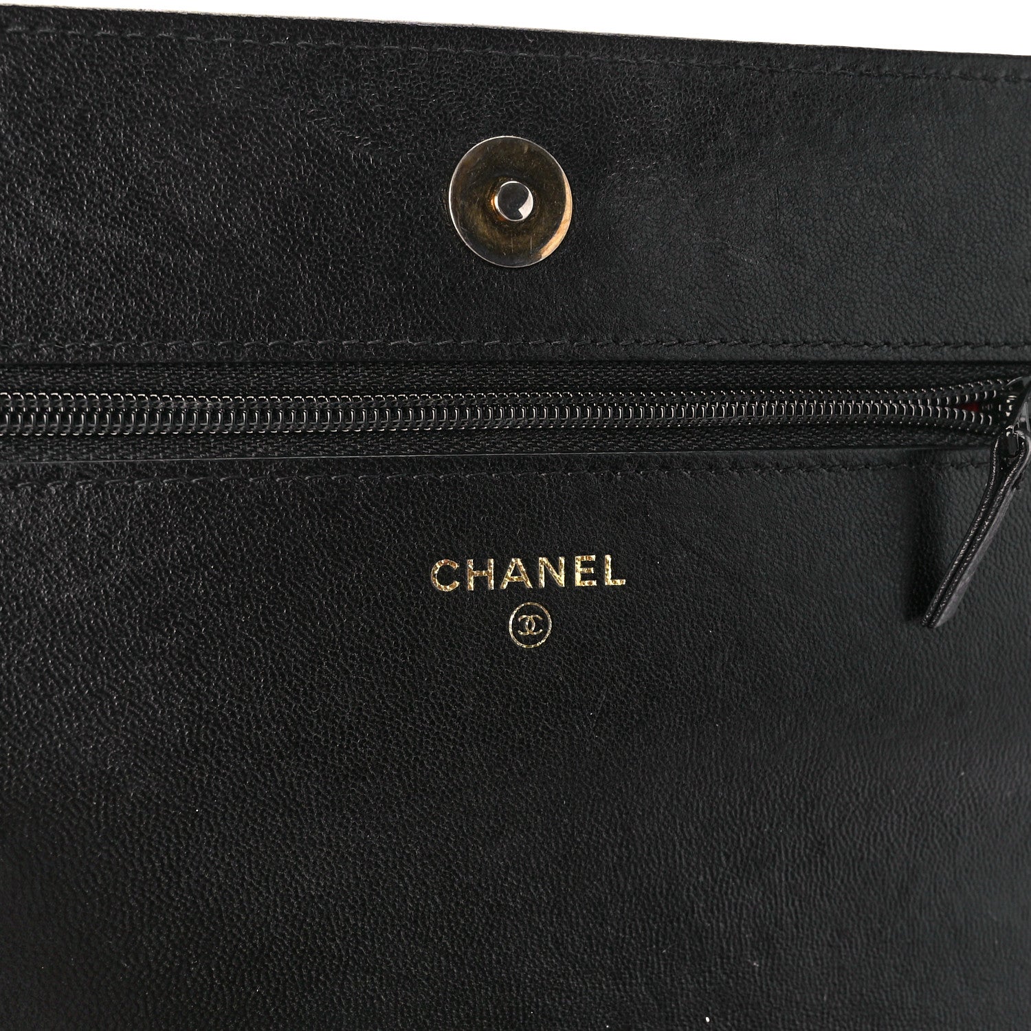 Chanel Lambskin Quilted Chanel 19 Wallet On Chain WOC Black 6 of 11