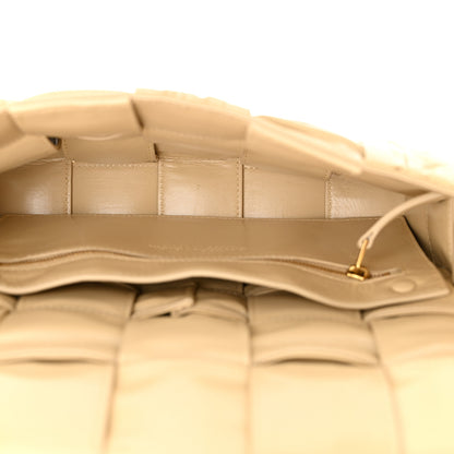 Bottega Veneta Calfskin Intreccio Plisse Cassette Crossbody Bag Porridge 5 of 10