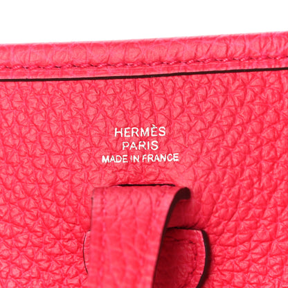 Hermes Taurillon Clemence Evelyne TPM Rose Extreme 6 of 10