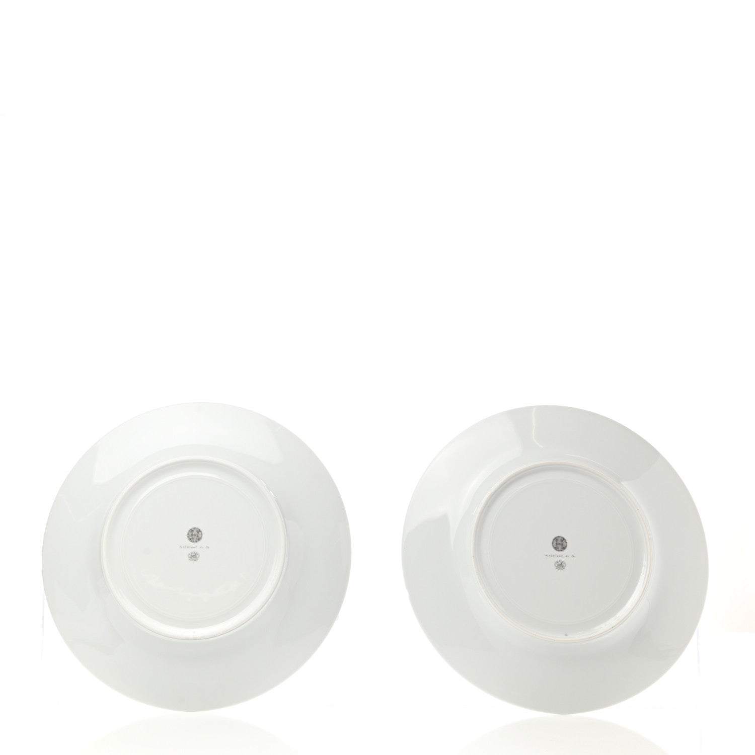 Hermes Porcelain Mosaique Au 24 Platine Presentation Plate Set of 2 3 of 6
