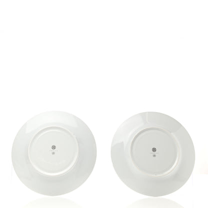Hermes Porcelain Mosaique Au 24 Platine Presentation Plate Set of 2 3 of 6