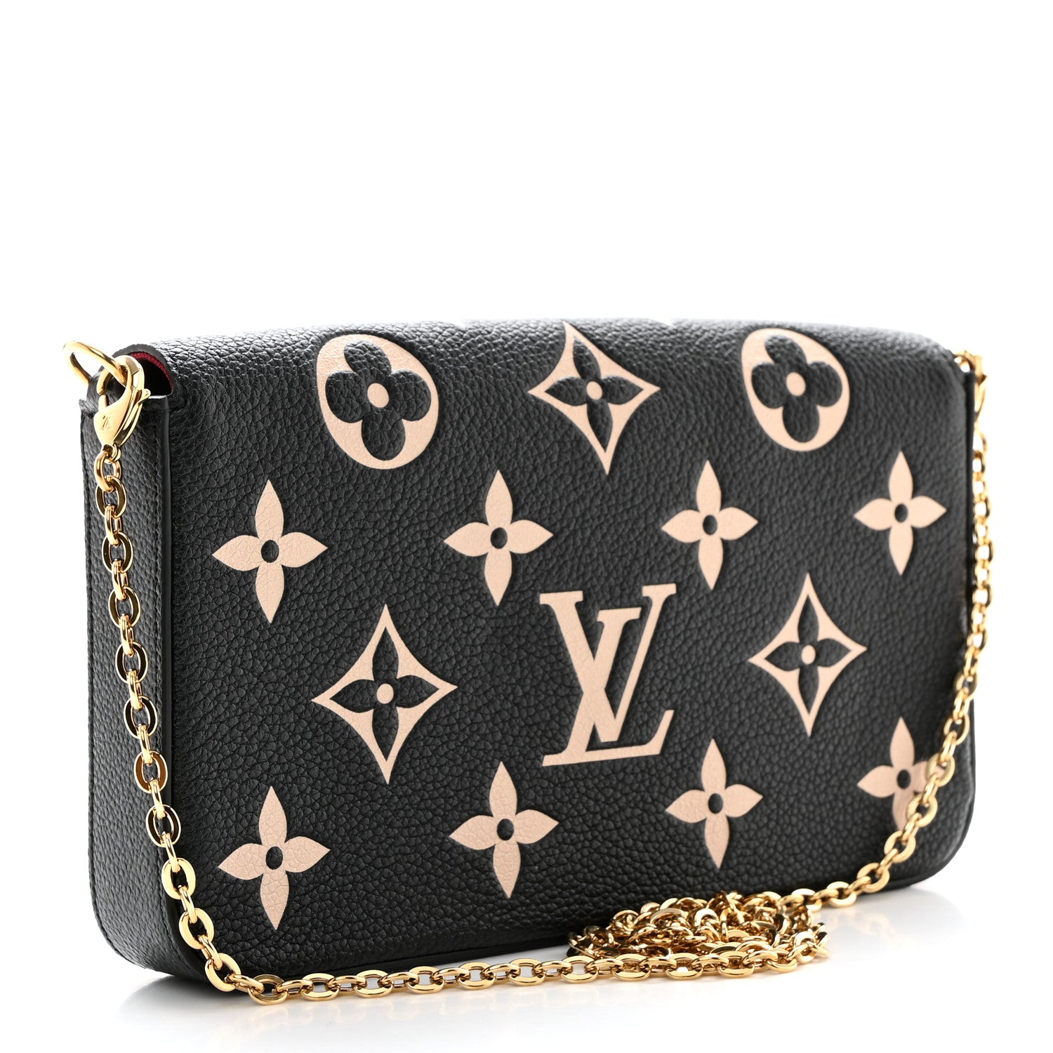Louis Vuitton Empreinte Monogram Giant Felicie Pochette Black Beige 4 of 10