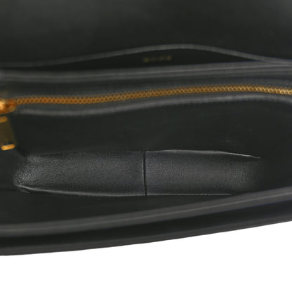 Celine Shiny Calfskin Teen Triomphe Black 5 of 12