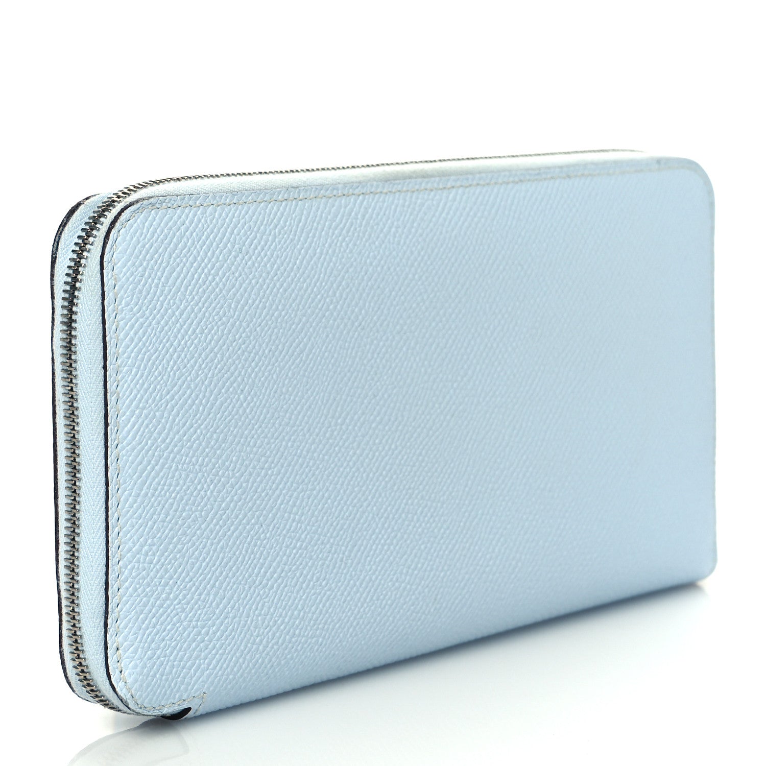 Hermes Epsom Silk'In Wallet Bleu Brume 3 of 8
