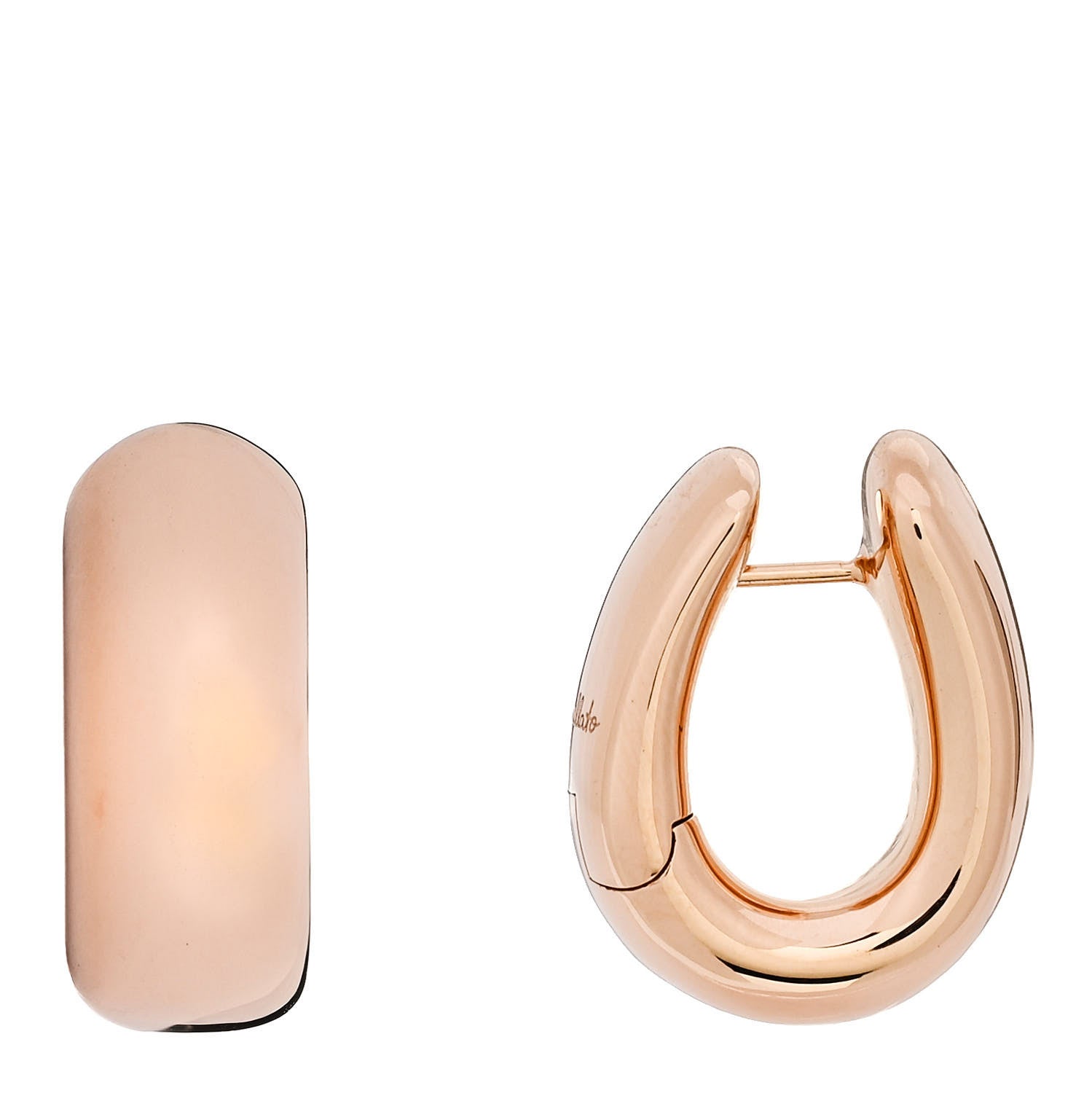 Pomellato 18K Rose Gold Iconica Hoop Earrings 1 of 4