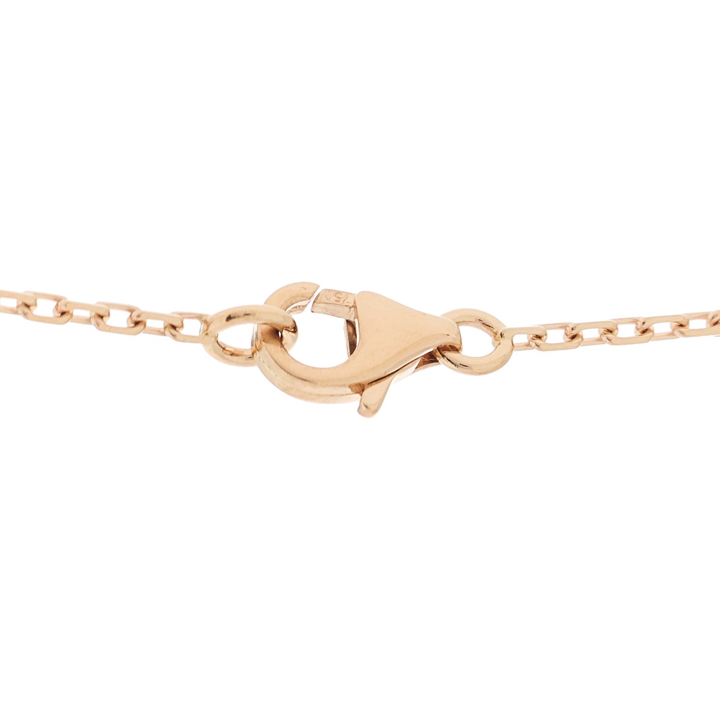 18K Pink Gold Diamond Caresse D'Orchidees Par Cartier Pendant Necklace