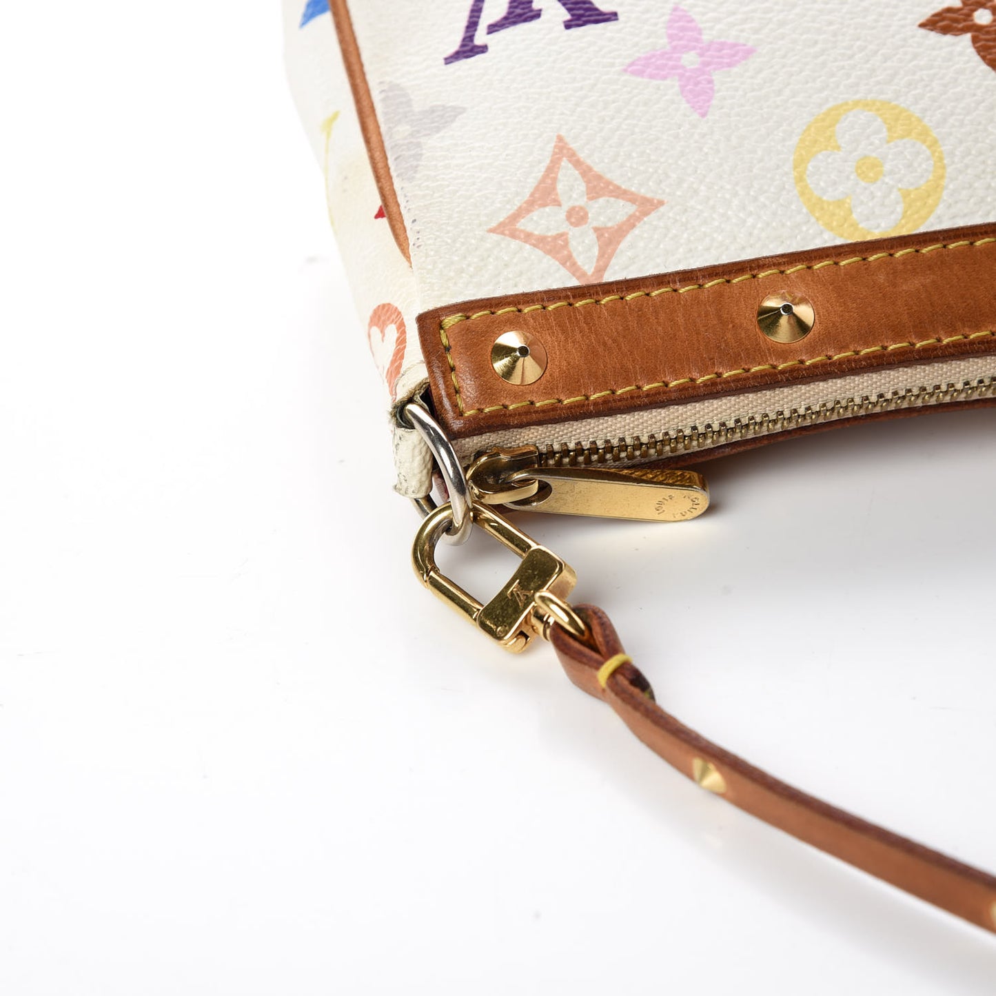 Monogram Multicolor Pochette Accessories White