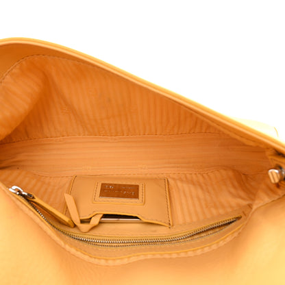 Fendi Vitello Enamel Interchangeable Strap Baguette Giallo Alchemy 5 of 13
