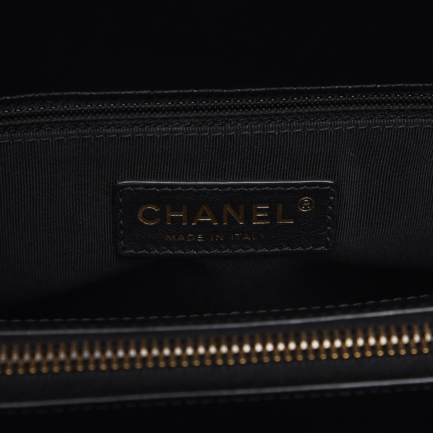 Chanel Glazed Calfskin Boy Tote Black 6 of 11