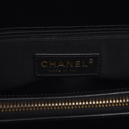 Chanel Glazed Calfskin Boy Tote Black 6 of 11