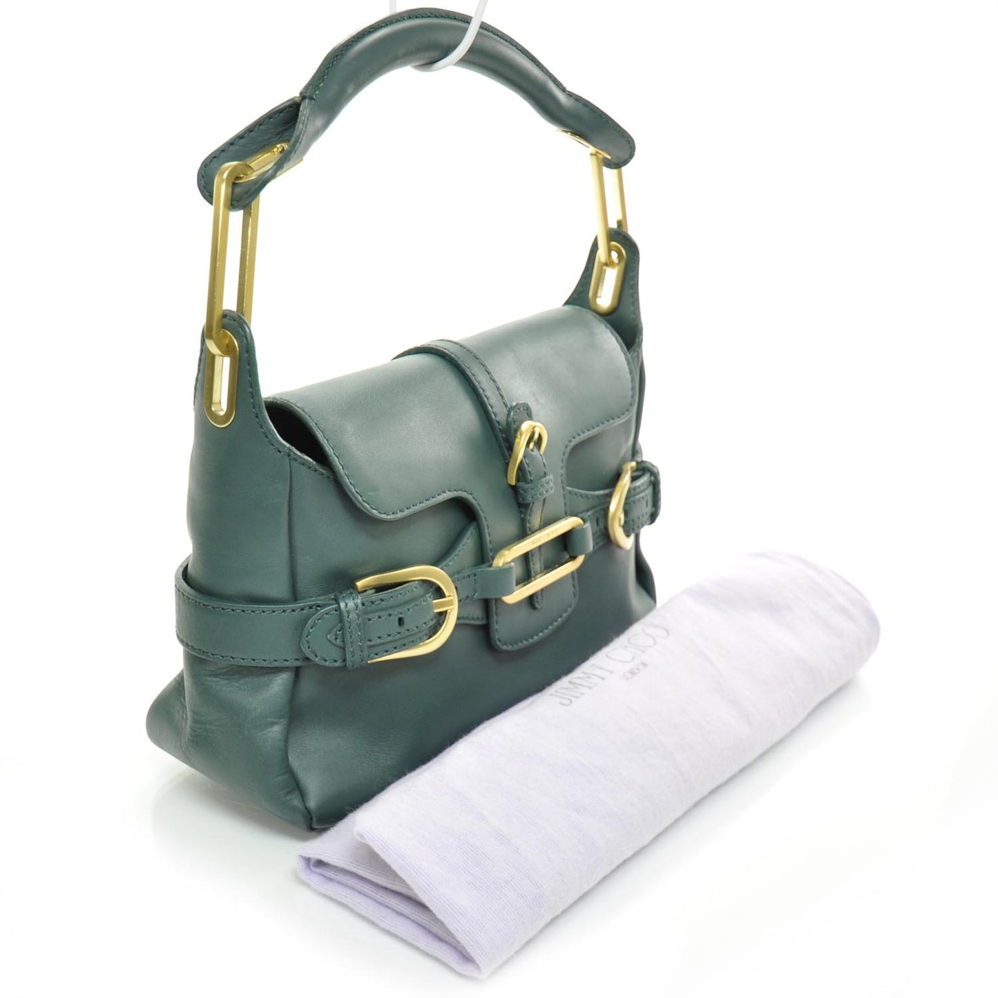 Leather Torquay Flap Bag Green