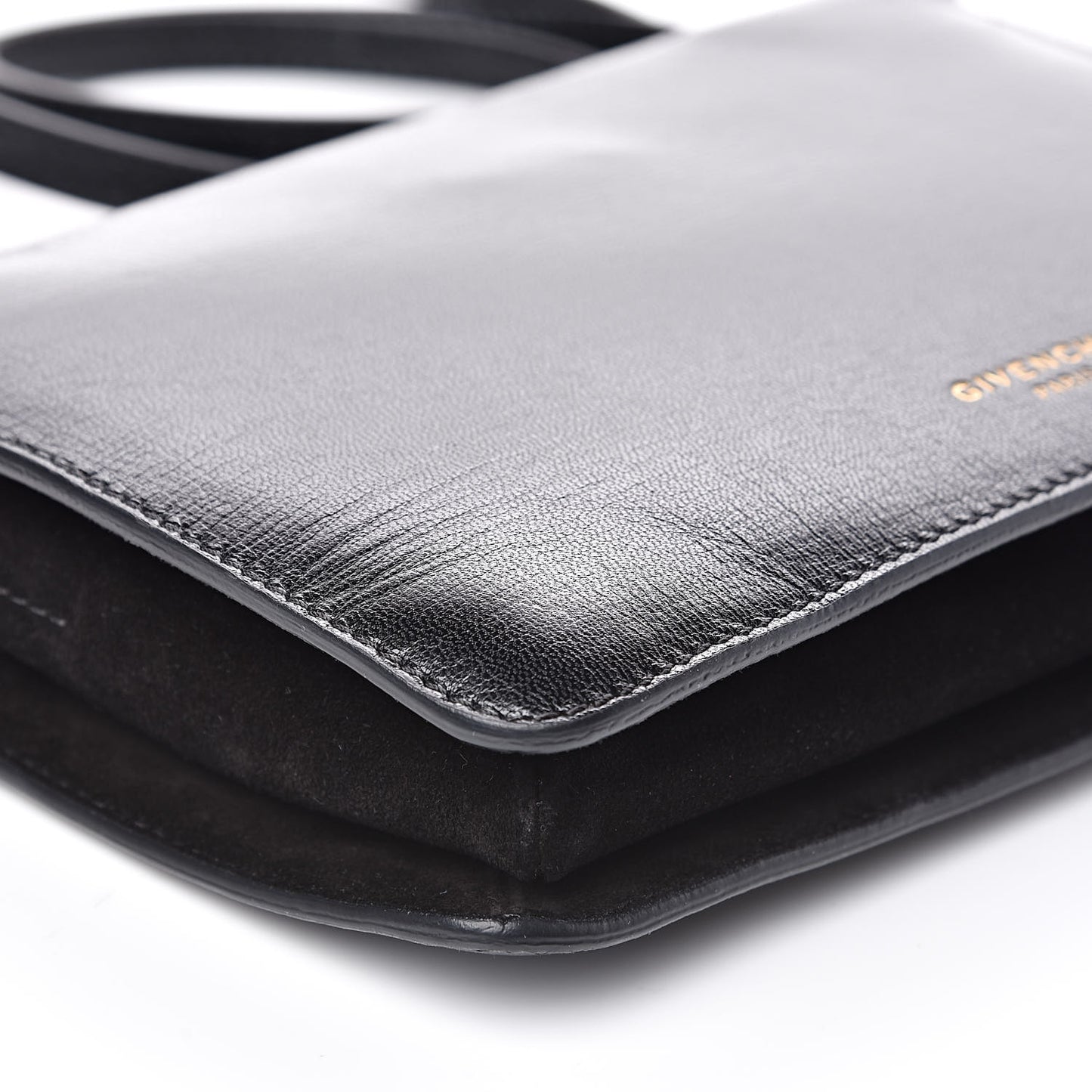 Textured Calfskin Cross 3 Crossbody Bag Black
