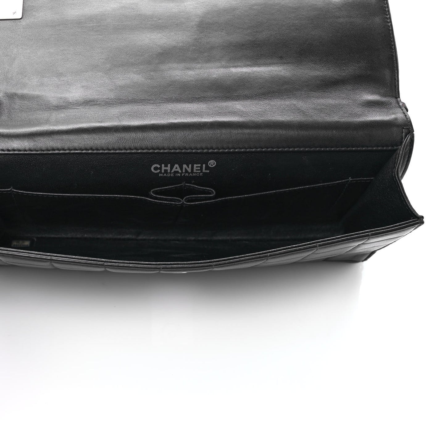 Lambskin Chocolate Bar Flap Black