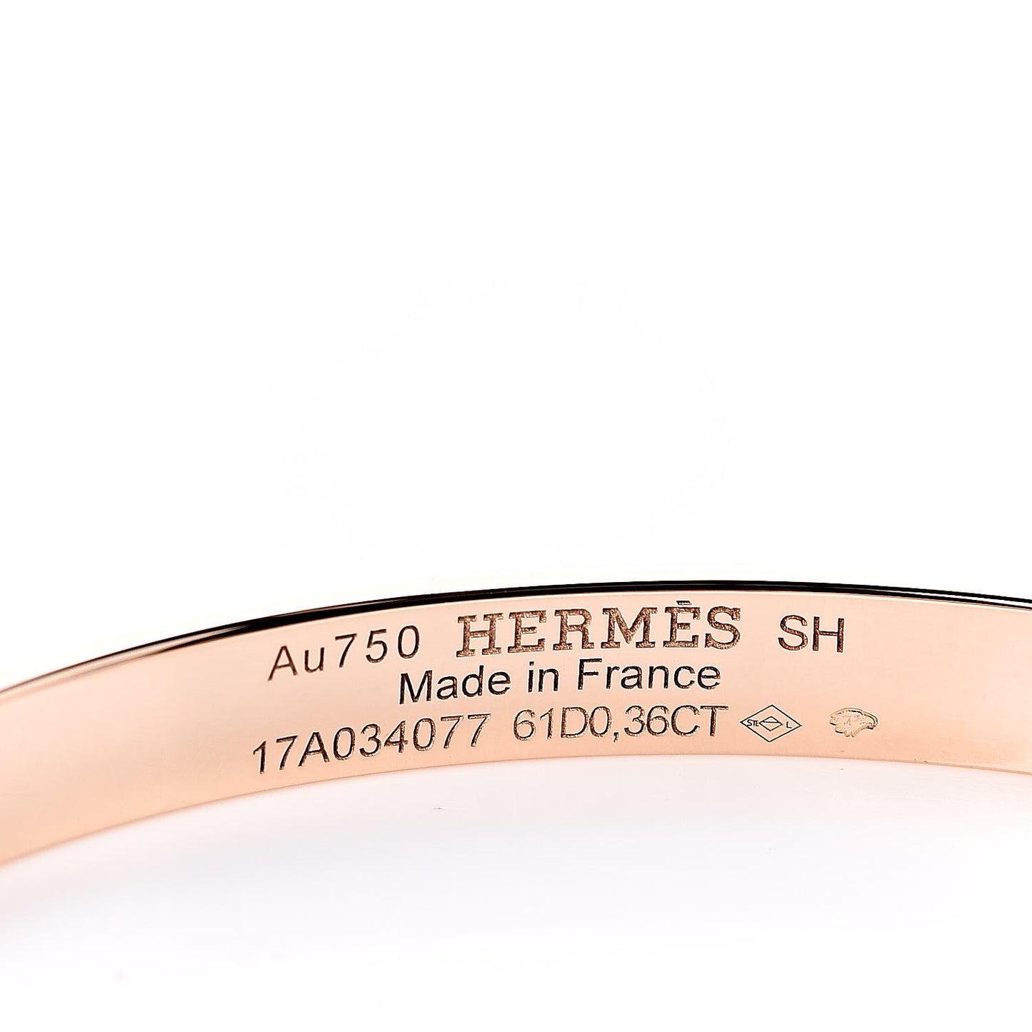 18K Rose Gold Diamond PM Kelly Pave Bracelet SH