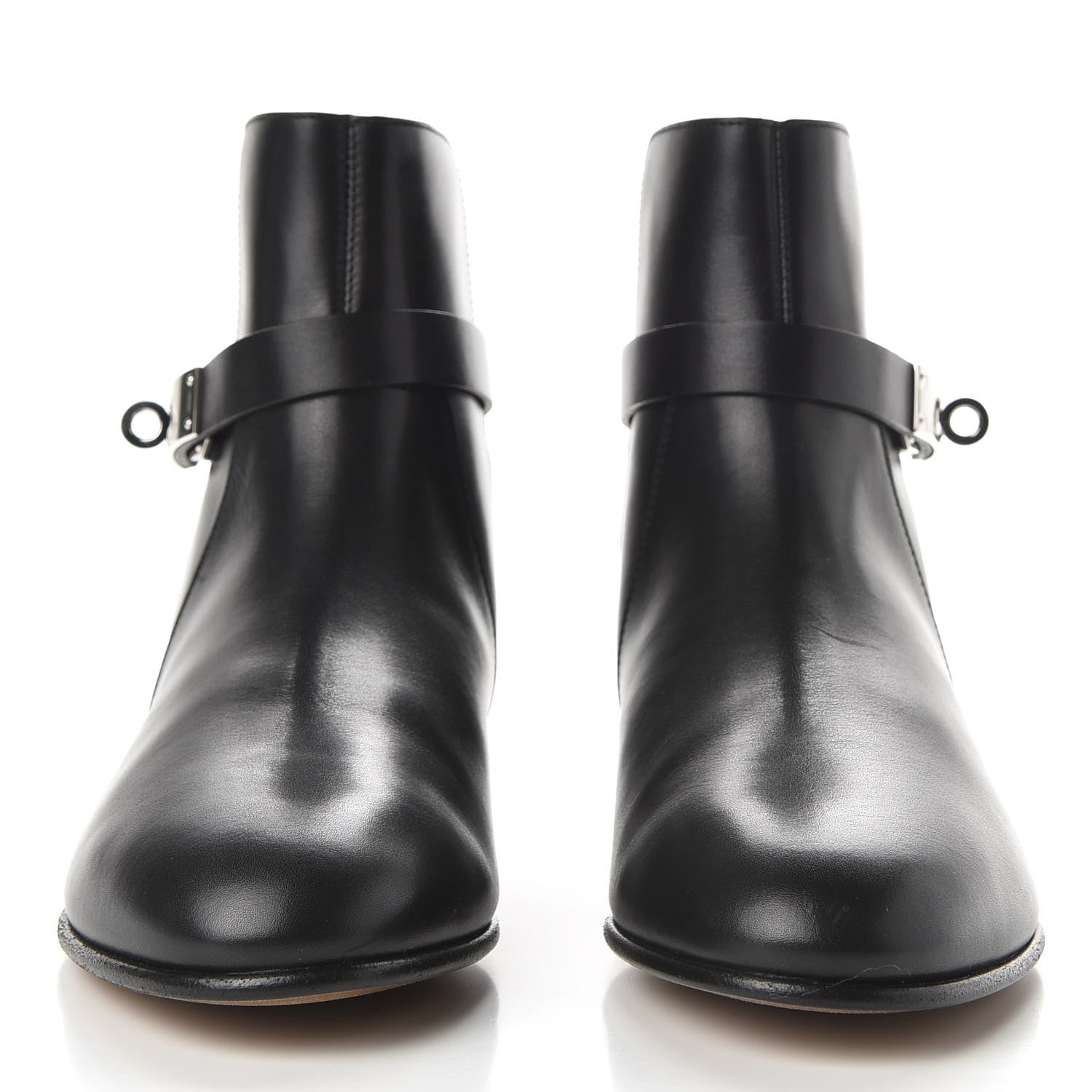 Hermes Calfskin Neo Low Boots 37 Black 3 of 9