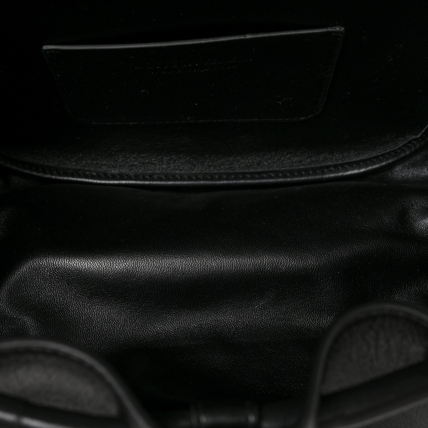 Bottega Veneta Lambskin Small Beak Triangle Flap Shoulder Bag Black 5 of 8