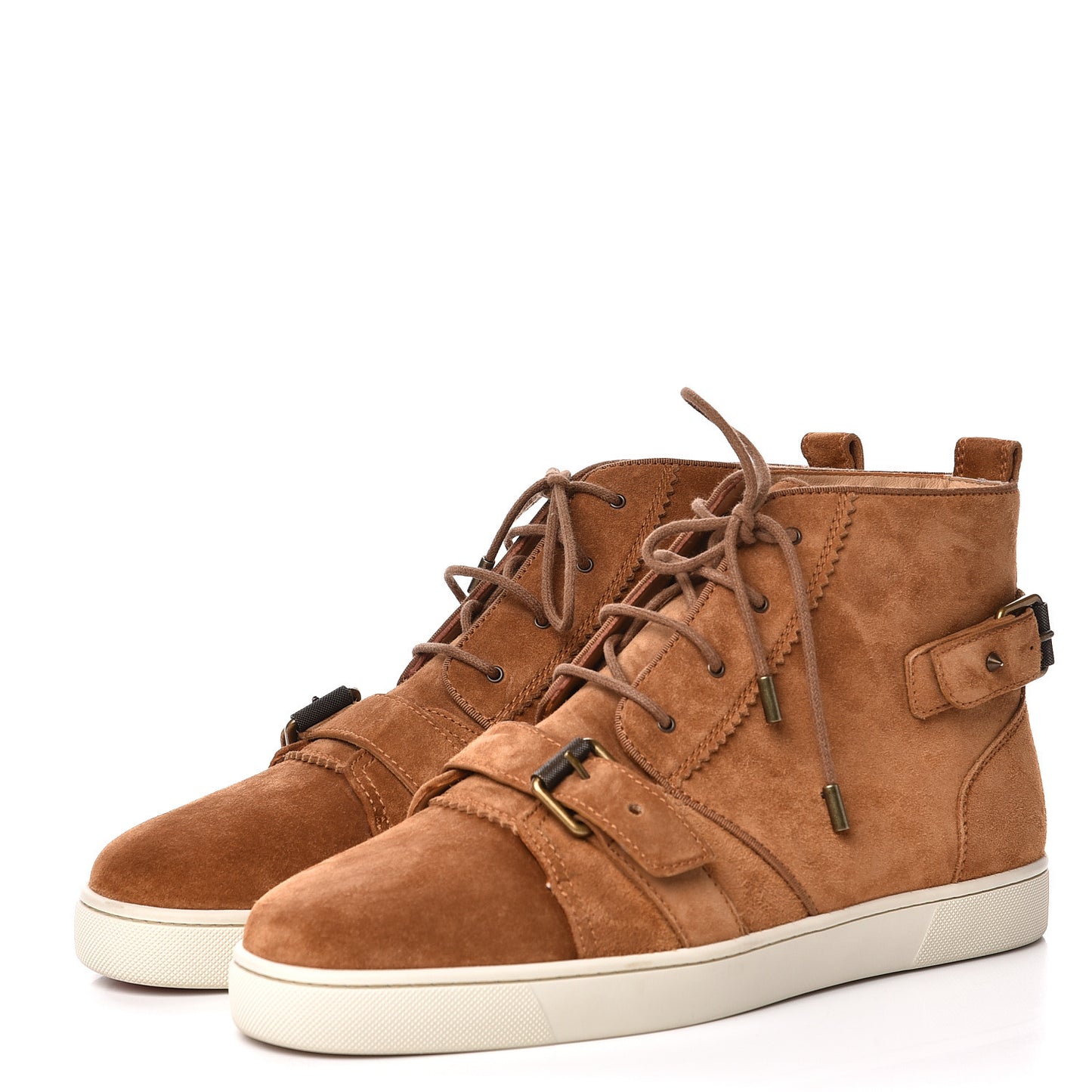 Veau Velours Mens Flat Nono Sneakers 45 Safari