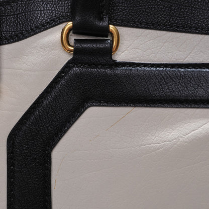 Saint Laurent Calfskin Large Cabas Chyc Black New Bone 6 of 9