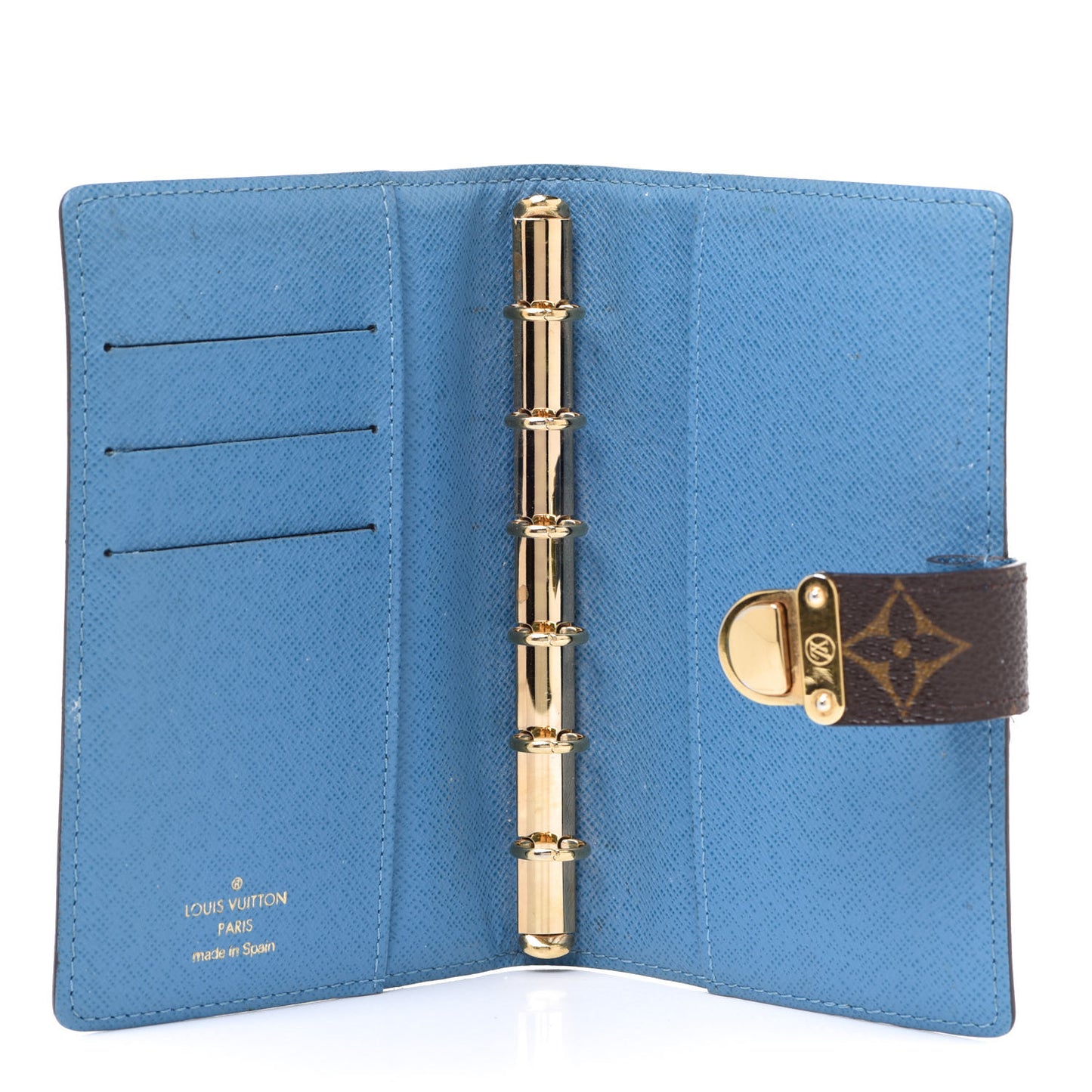 Monogram Koala Small Ring Agenda Cover Blue
