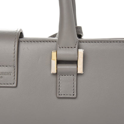Saint Laurent Calfskin Small Monogram Cabas Fog 11 of 11