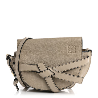 Loewe Grained Calfskin Mini Gate Crossbody Bag Light Oat 1 of 14