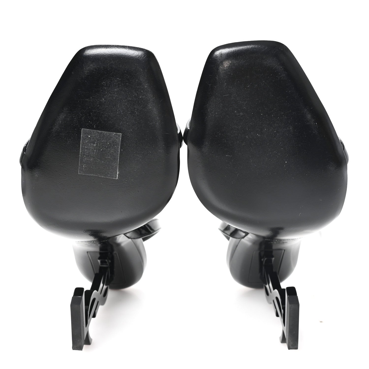 Saint Laurent Patent Calfskin Opyum 110 Sandals 36.5 Black 6 of 10
