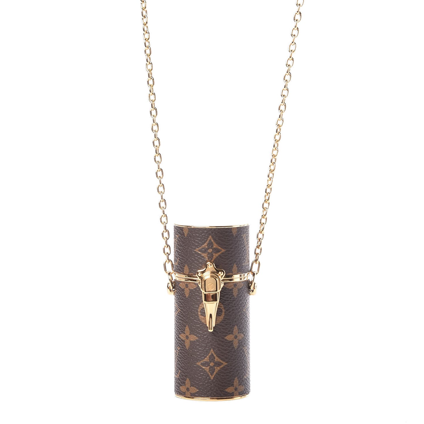 Monogram Chain Lipstick Case