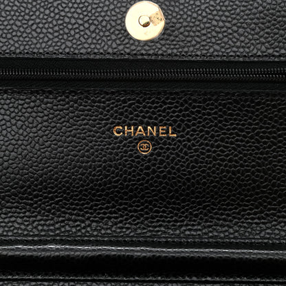 Chanel Caviar Quilted Wallet On Chain WOC Black 6 of 11