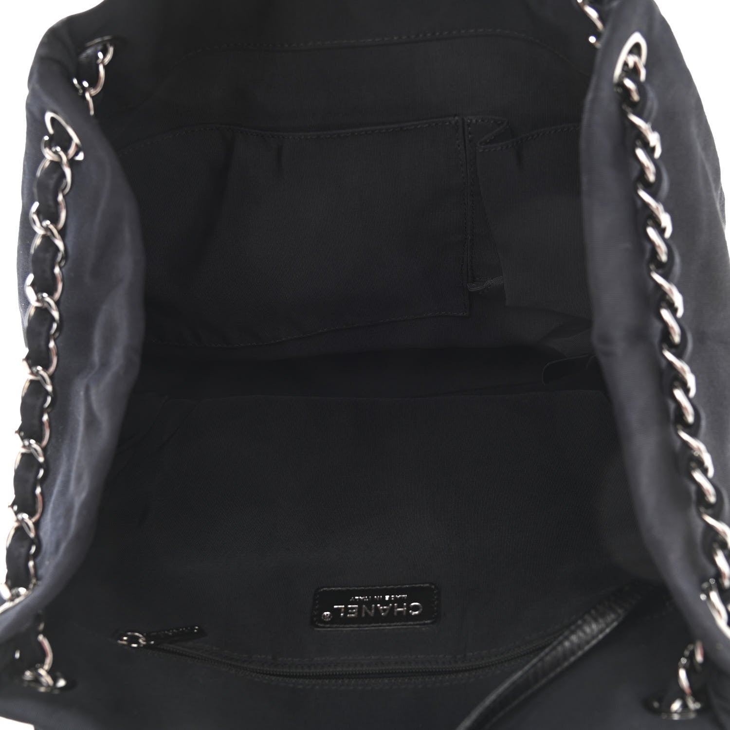 Chanel Nylon Quilted 2.55 Reissue Tote White Black 5 of 11