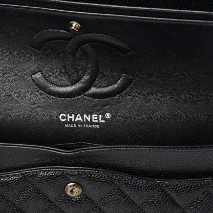 Chanel Caviar Quilted Medium Double Flap Black 10 of 13