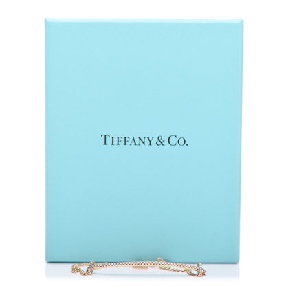 Tiffany 18K Yellow Gold Diamond T Smile Bracelet 6 of 6