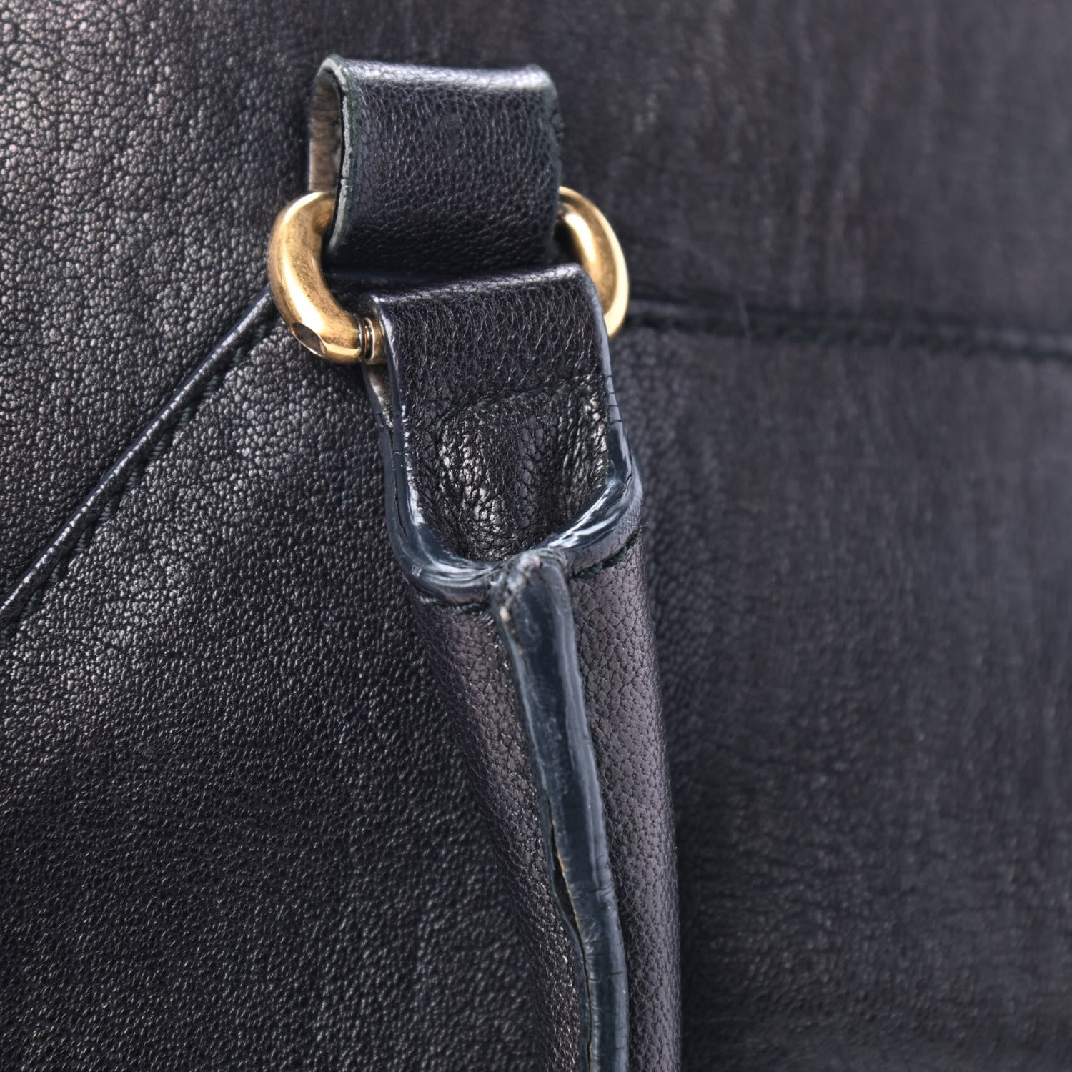 Saint Laurent Sheepskin Medium Cabas ChYc Black 9 of 9