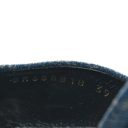 Saint Laurent Denim Monogram La 16 Mule Sandals 39 Blue Jeans 6 of 8