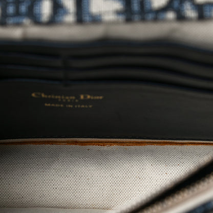 Christian Dior Oblique Saddle Chain Pouch Blue 6 of 10