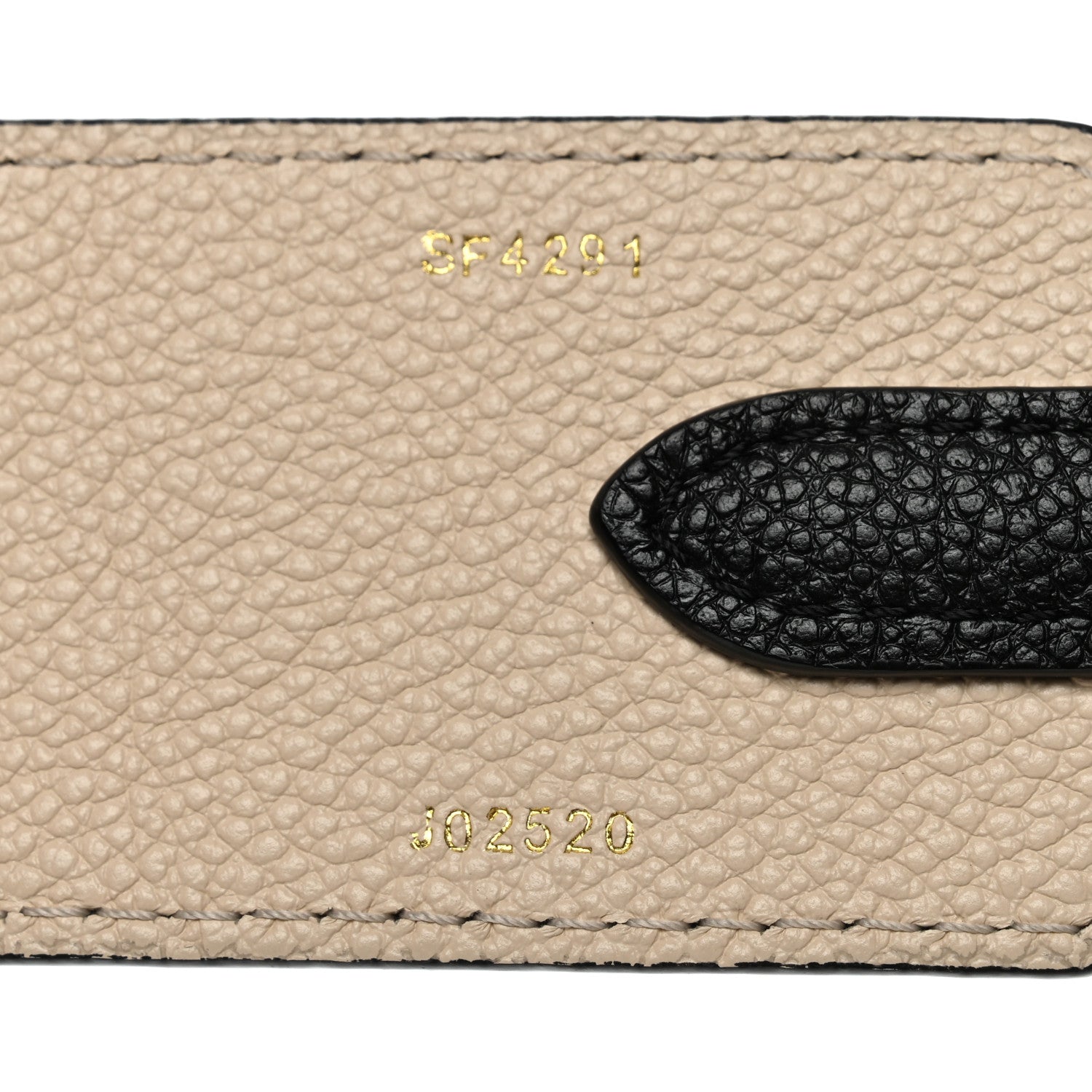 Louis Vuitton Empreinte Monogram Bandouliere Shoulder Strap Black Beige 4 of 4