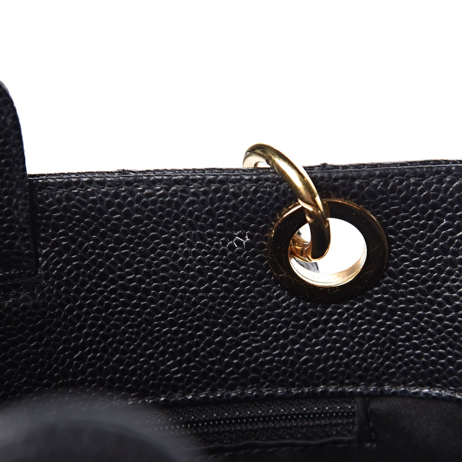 Chanel Caviar Quilted Petit Shopping Tote PST Black 8 of 12