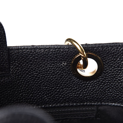 Chanel Caviar Quilted Petit Shopping Tote PST Black 8 of 12