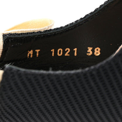 Christian Dior Technical Canvas Ribbon J'Adior Slingback 100mm Pumps 38 Black 8 of 16
